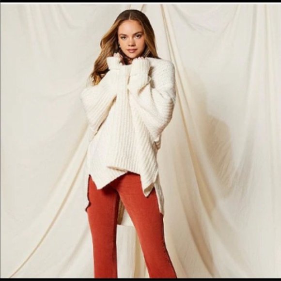New! Free People Blue Bell Chunky Oversized SweaterNWT - Picture 5 of 10
